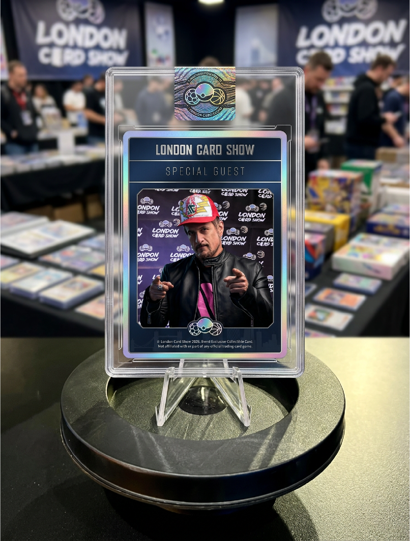 A slabbed Special Guest card featuring a show creator
